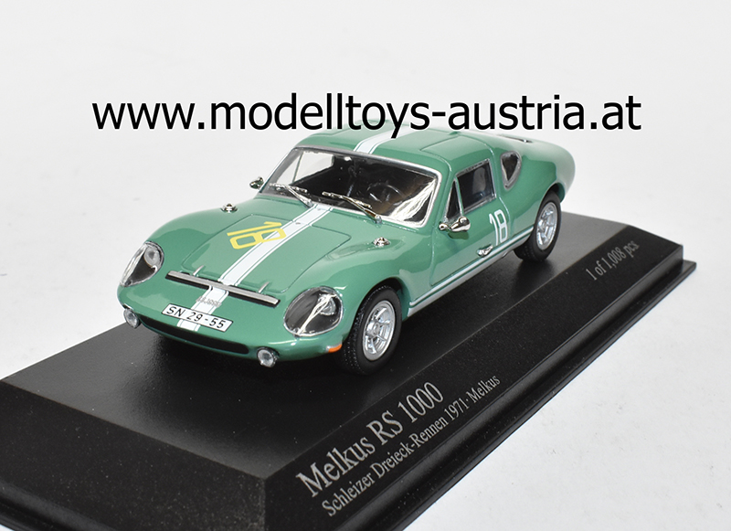 Melkus RS 1000 1971 Schleizer Dreieck Rennen Heinz MELKUS 1:43 Melkus RS 1000 1971 Schleizer Dreieck Rennen Heinz MELKUS 1:43